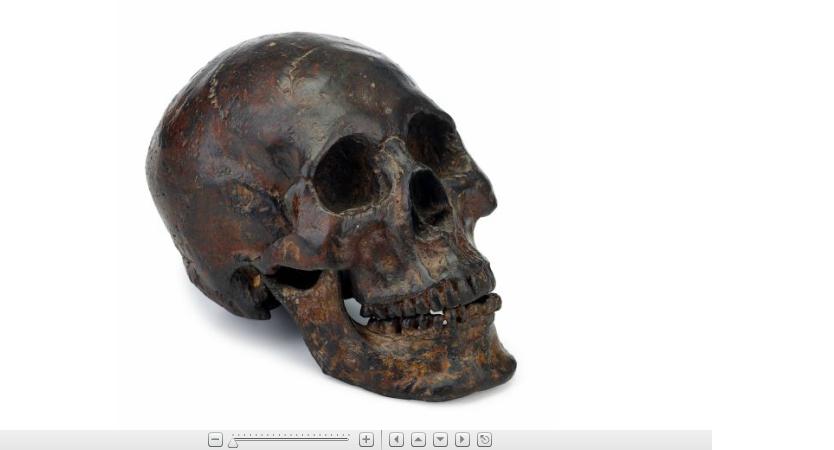 Appraisal: Life cast bronze human skull th century