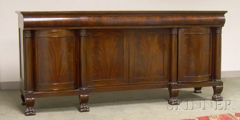 Appraisal: Irving Casson A H Davenport Attributed Classical-style Carved Mahogany Sideboard