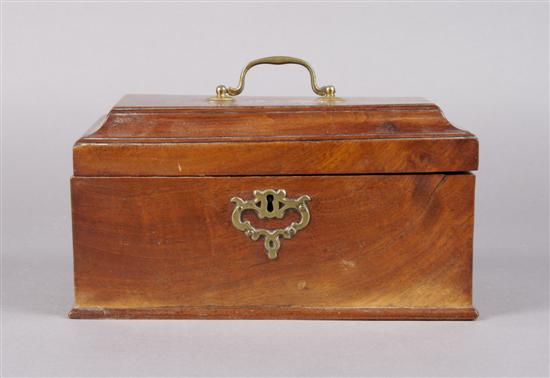 Appraisal: An English Mahogany Tea Caddy Width inches