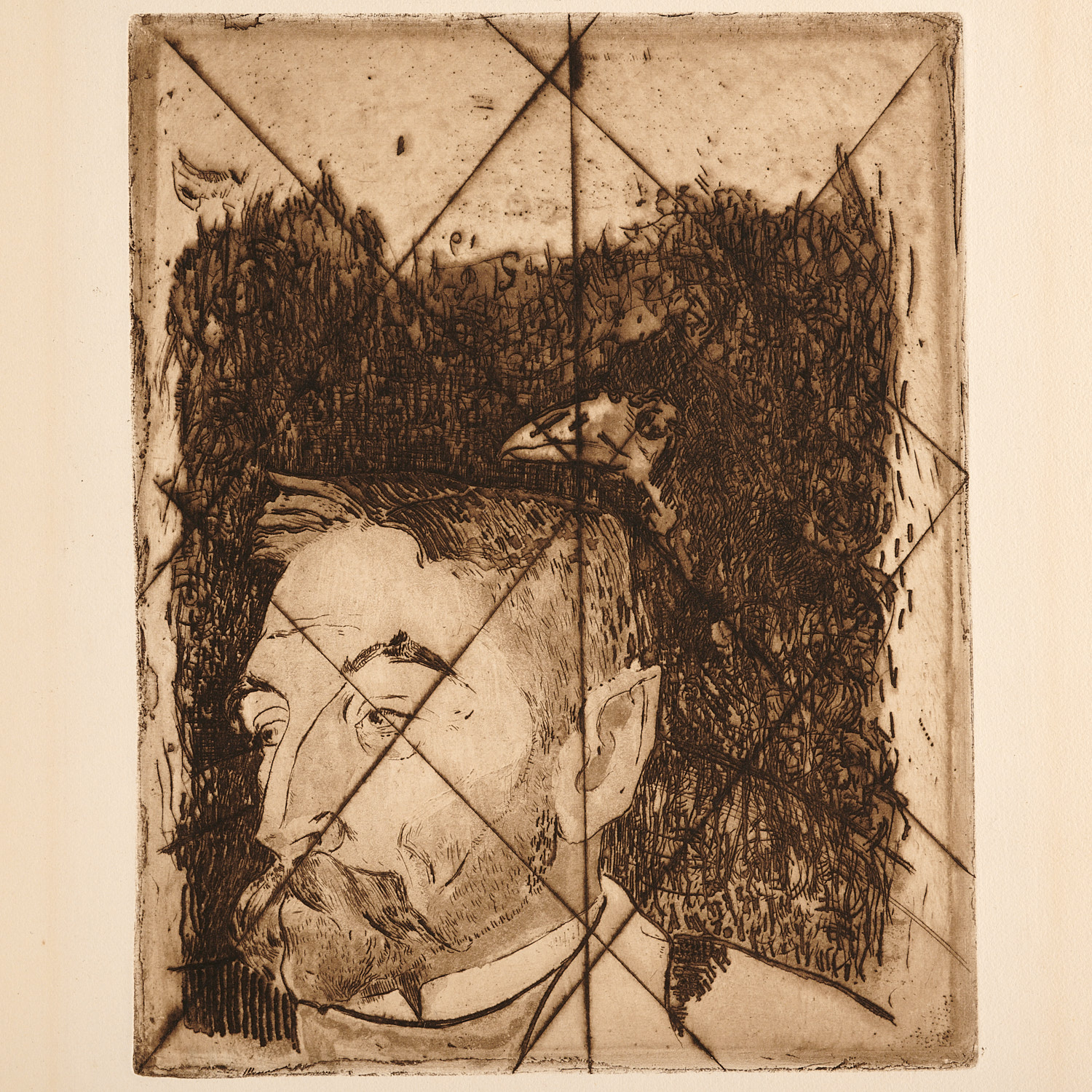 Appraisal: PAUL GAUGUIN ETCHING Paul Gauguin French - Portrait de Stephane