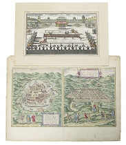 Appraisal: Braun and Hogenberg Map of Mexico and Cusco Peru circa