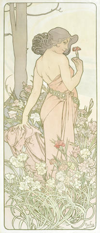 Appraisal: Alphonse Mucha Czechoslovakian - 'The Carnation' a Lithographic Poster lithograph