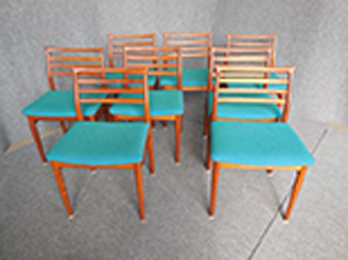 Appraisal: DANISH SET OF EIGHT ERLING TORVITS TEAK DINING CHAIRS