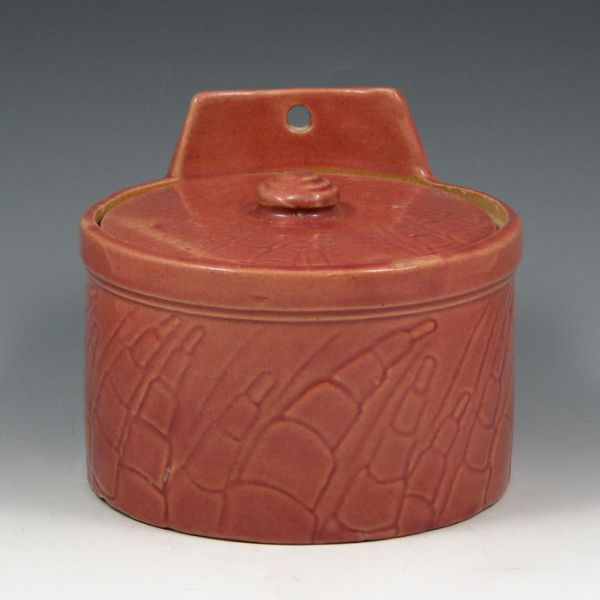 Appraisal: McCoy early lidded salt box Unmarked Excellent condition wide by