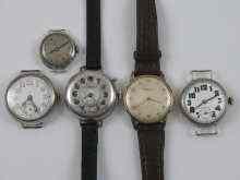 Appraisal: A mixed lot comprising a silver gents hunter wrist watch