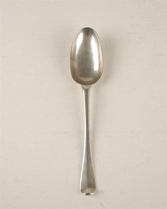 Appraisal: An Edinburgh Sterling Soup Serving Spoon dated by James Ker