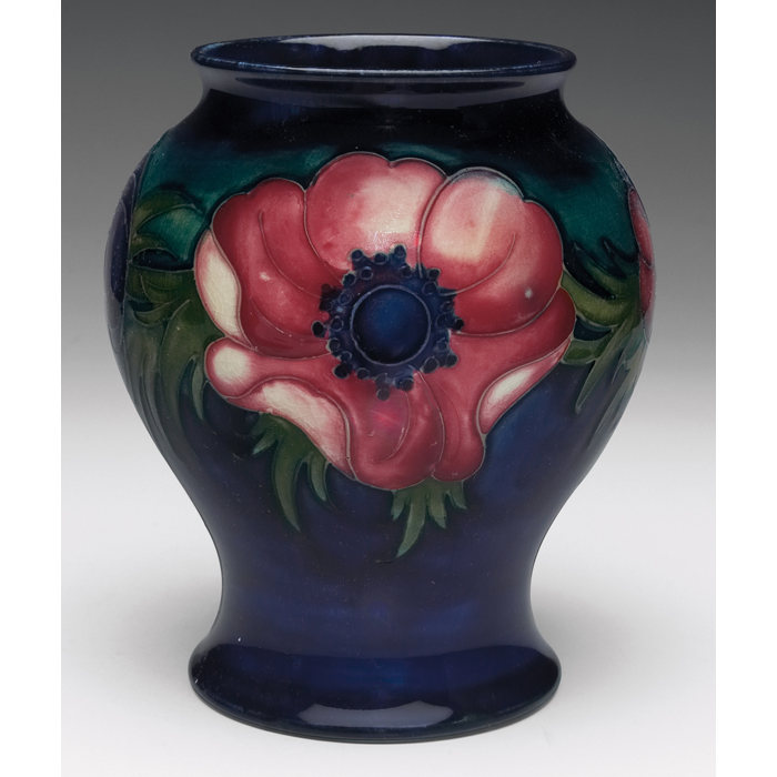 Appraisal: Moorcroft vase decorated with anemone design impressed mark and painted