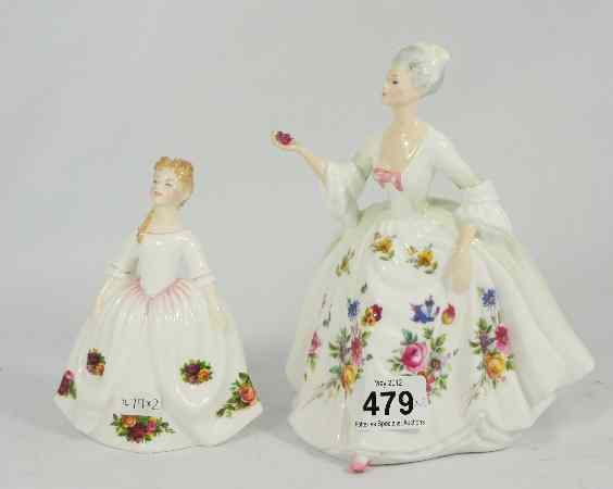 Appraisal: Royal Doulton Figures Diana HN and Old Country Roses HN