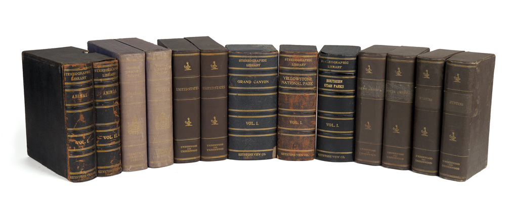 Appraisal: MISCELLANEOUS STEREO VIEWS Group of boxed sets with a total