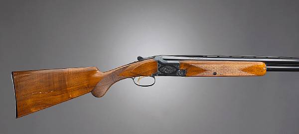 Appraisal: A gauge Belgian Browning Lightning superposed shotgun Serial no V