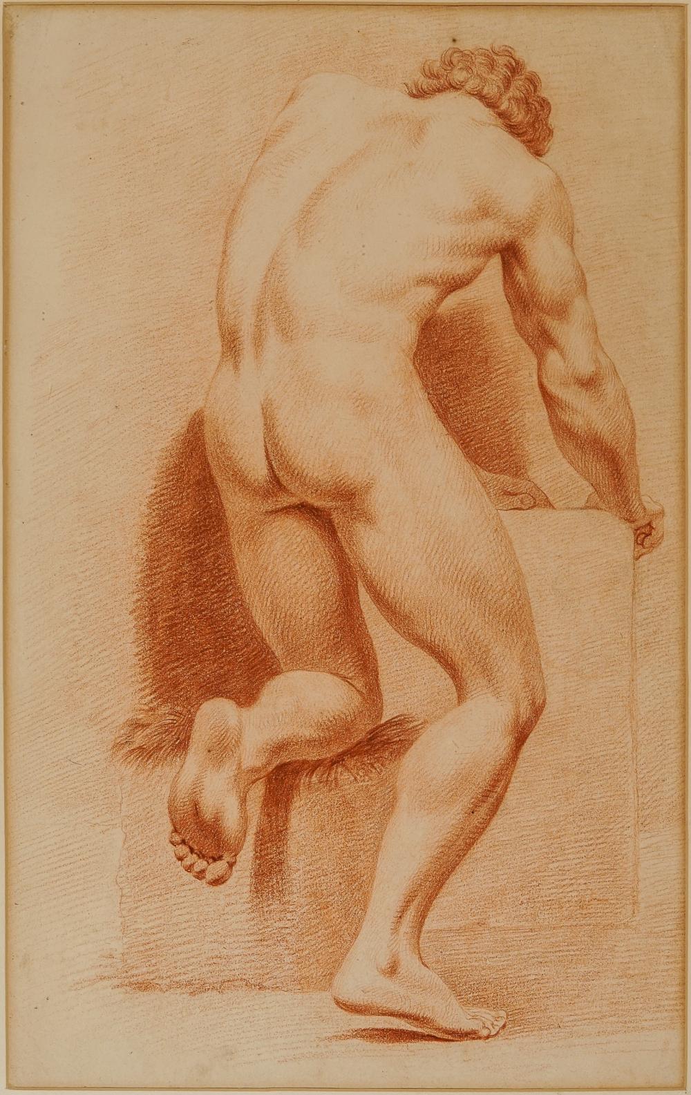 Appraisal: ATTRIBUTED TO JAKOB MATTHIAS SCHMUTZER AUSTRIAN - STANDING MALE NUDE