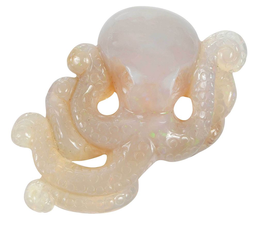 Appraisal: Carved Opal Octopus - x - in grams Provenance Private