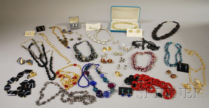 Appraisal: Group of Costume Jewelry including two Trifari suites necklaces earrings