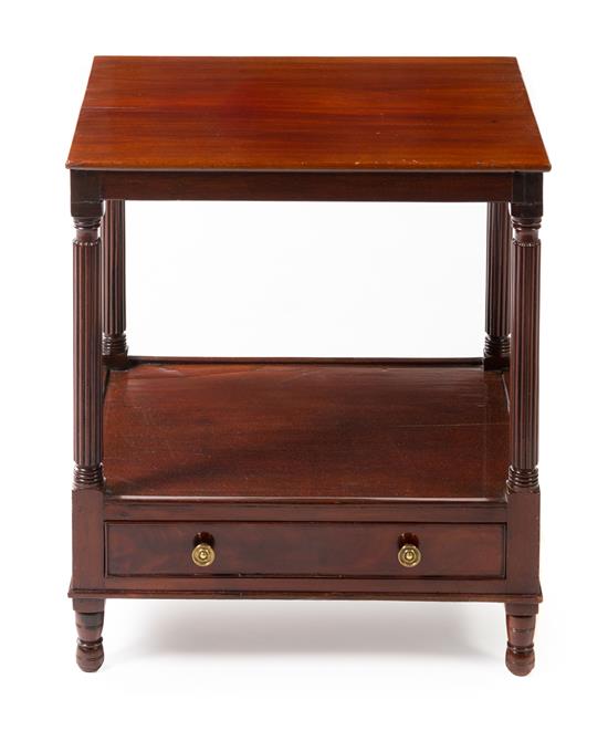 Appraisal: Sale Lot A Georgian Style Mahogany Side Table having a