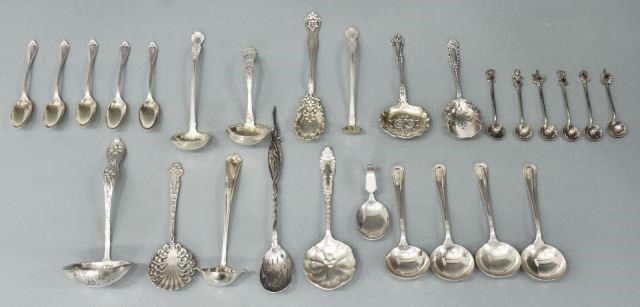 Appraisal: lot of Sterling silver flatware many ladles and pierced bon