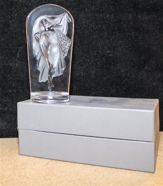 Appraisal: Sale Lot A Lalique Collectors' Society Glass Plaque together with