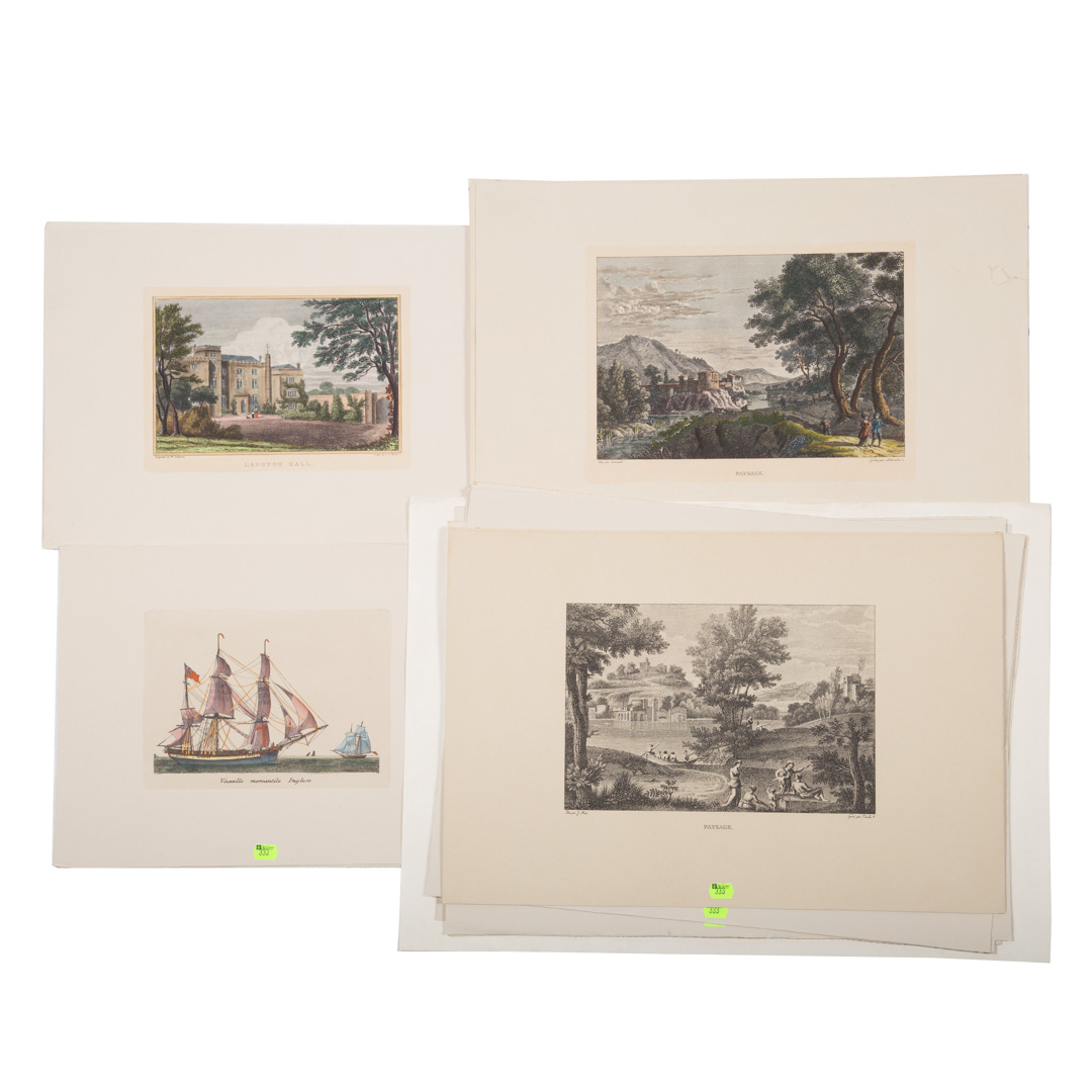 Appraisal: Group of approx antique style prints Size of largest x