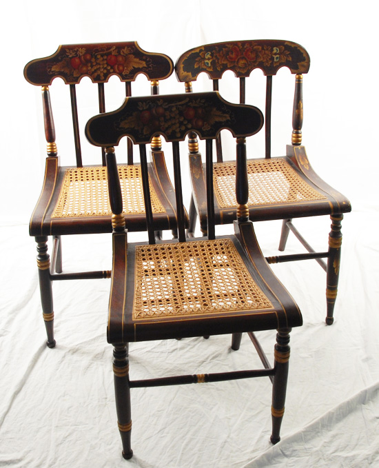 Appraisal: A Set of Six E th C Baltimore Fancy Chairs