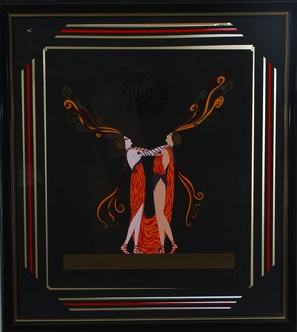 Appraisal: The Kiss of Fire Love and Passion Suite serigraph x