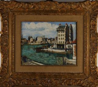 Appraisal: Alphonse L Quizet France Alphonse Leon Quizet France - Oil