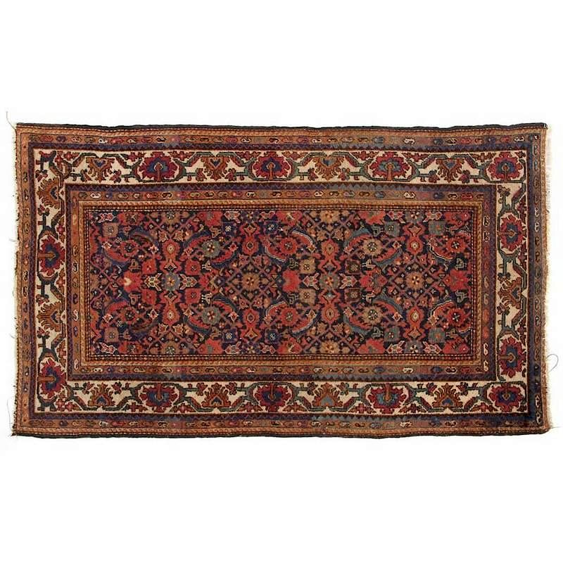 Appraisal: Semi Antique Persian Kurdish Area Rug circa wool foundation the