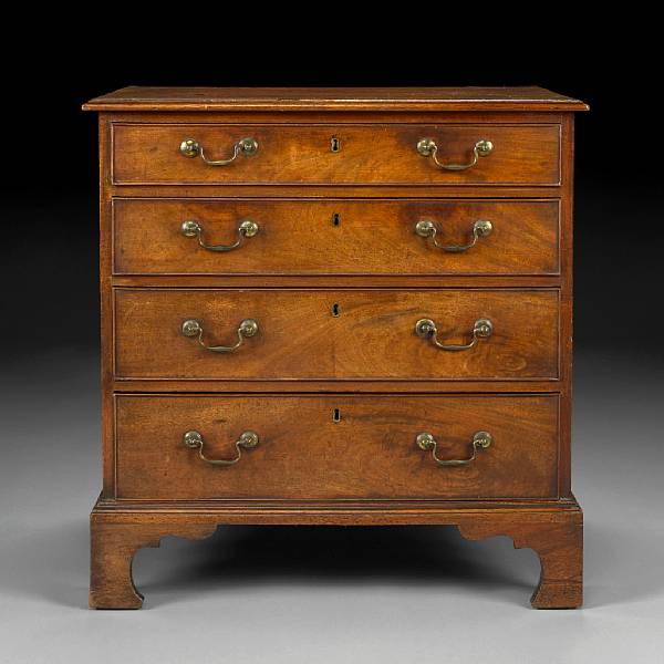 Appraisal: A George III mahogany chest fourth quarter th century The