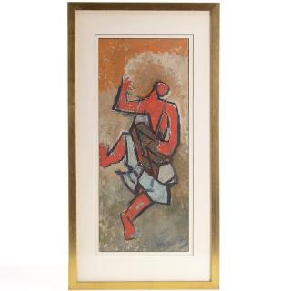 Appraisal: Krishna Shamrao Kulkarni painting Krishna Shamrao Kulkarni painting Krishna Shamrao