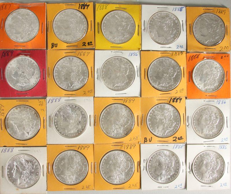 Appraisal: BU s Morgan Silver Dollars all Philadelphia mint