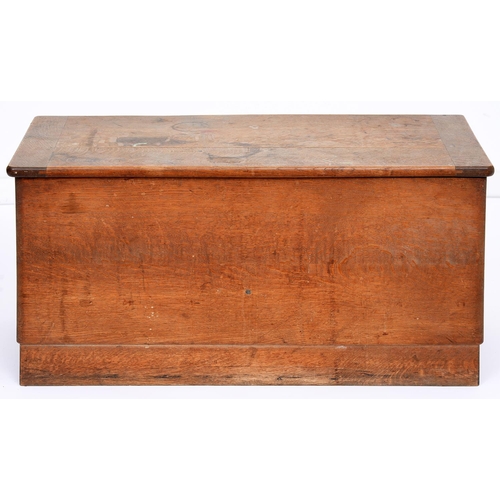 Appraisal: An oak blanket chest by Heal's mid th c cm