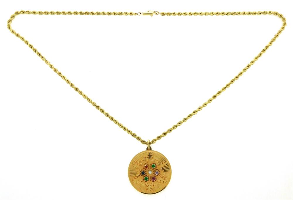 Appraisal: JEWELRY K Snowflake Pendant with Chain pendant is stamped and