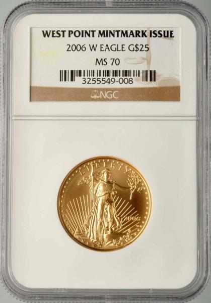 Appraisal: W -Oz American Eagle Gold NGC MS