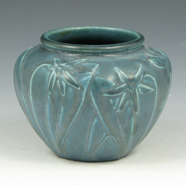 Appraisal: Rookwood Matte Blue Lily Vase - Mint Rookwood vase with