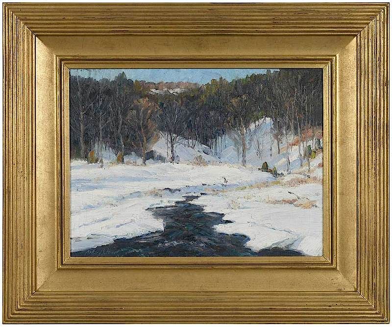 Appraisal: Arthur James Powell New York Ohio - Snow Scene signed