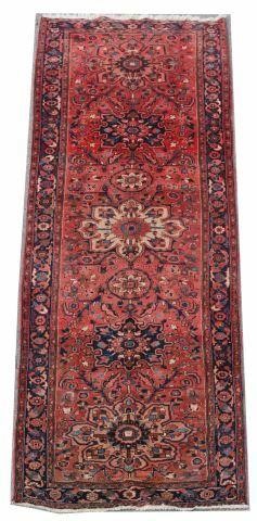 Appraisal: Hand-tied Persian Ahar runner approx ' l ' w Provenance