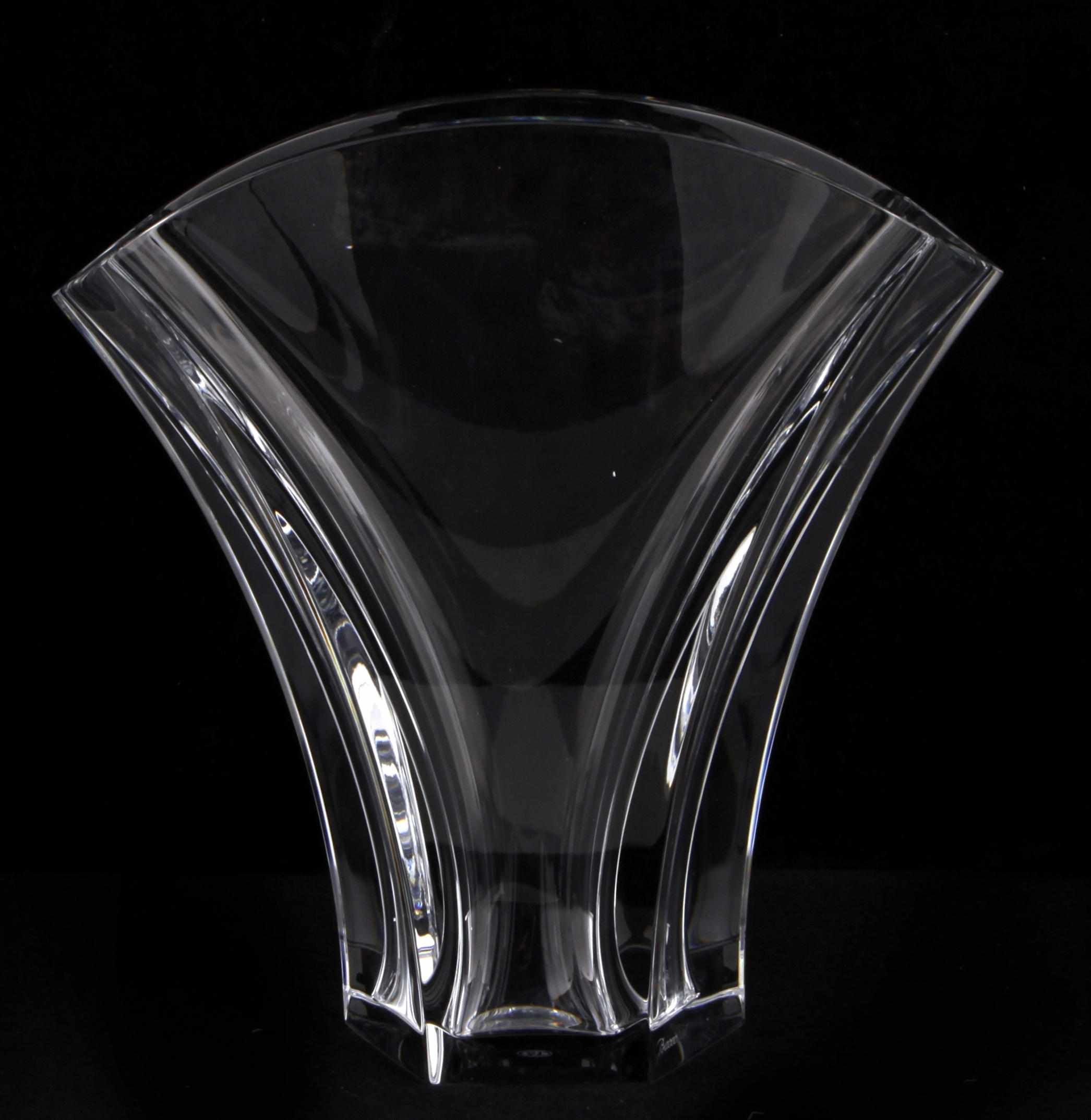 Appraisal: A Baccarat glass vase in case height of vase in