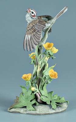 Appraisal: Boehm porcelain bird figurine lark sparrow with buttercups marked Limited