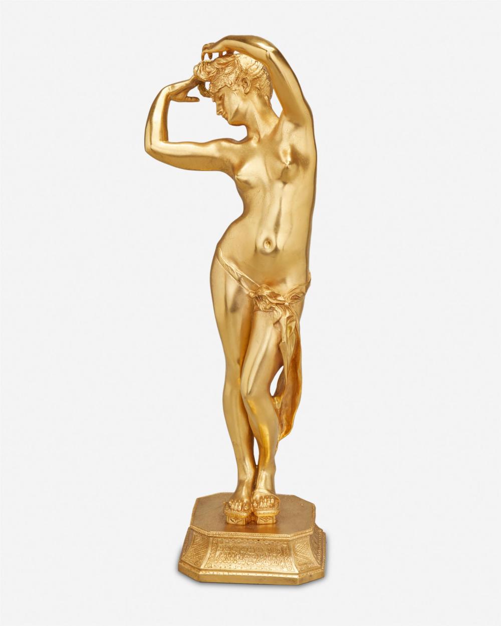 Appraisal: Edme Antony Paul No l - French Odalisque Gilt bronze