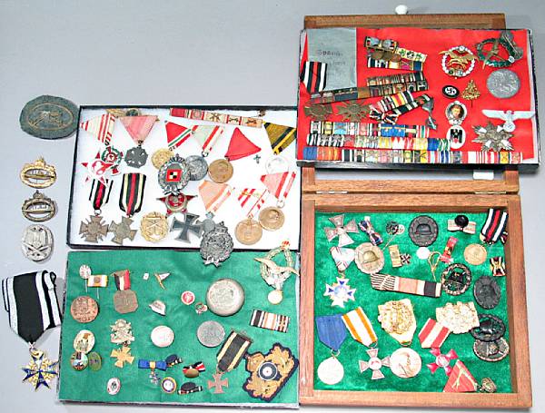 Appraisal: A lot of German and other medals and insignia Including