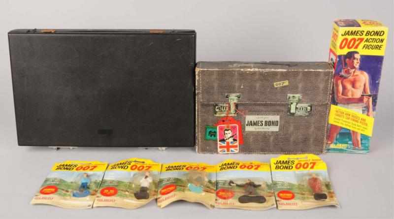 Appraisal: Lot of Vintage James Bond Memorabilia Items Includes Gilbert Action