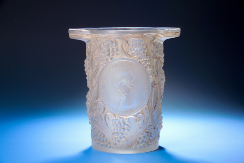 Appraisal: R LALIQUE Wine cooler Clos Sainte-Odile clear and frosted with