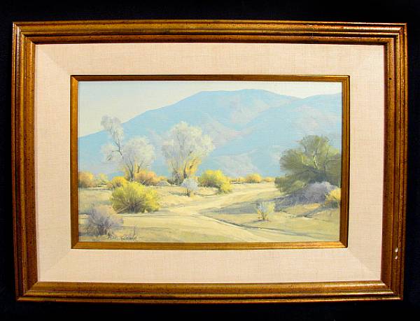 Appraisal: Karl Albert American b A Landscape with Smoke Trees and