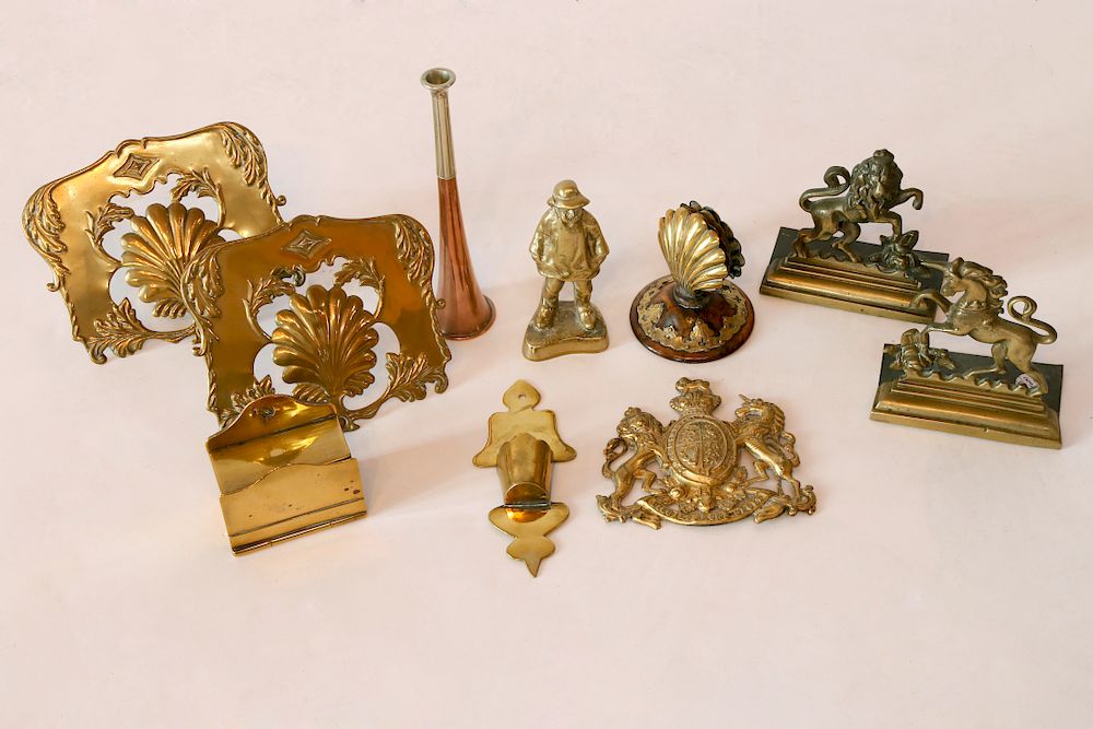 Appraisal: Miscellaneous Group of English Brass Exclusive on Bidsquare Miscellaneous Group