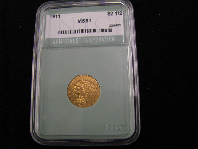 Appraisal: U S Indian Head Gold Coin certified mint state- by