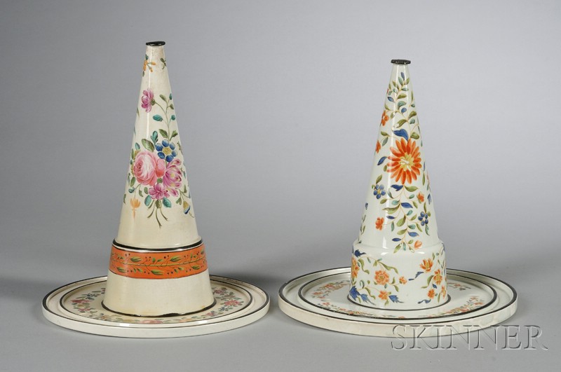 Appraisal: Two Wedgwood Conical-shaped Core Molds England late th century each