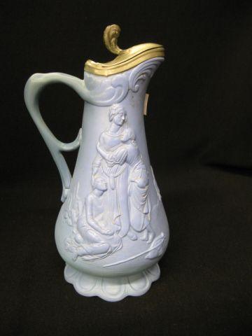 Appraisal: English Salt Glaze Syrup Pitcher Naomi and her daughters dated