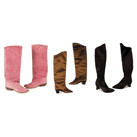 Appraisal: Three Pairs of Boots Estimate -