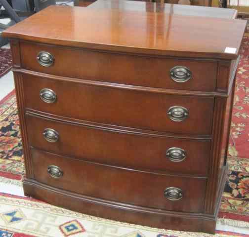 Appraisal: SMALL FEDERAL STYLE MAHOGANY BACHELOR CHEST Drexel Furniture Co mid-