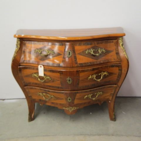 Appraisal: French Bombay Chest drawer fancy ormoulu