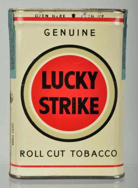 Appraisal: Lucky Strike Vertical Pocket Tobacco Tin Description Appears to have