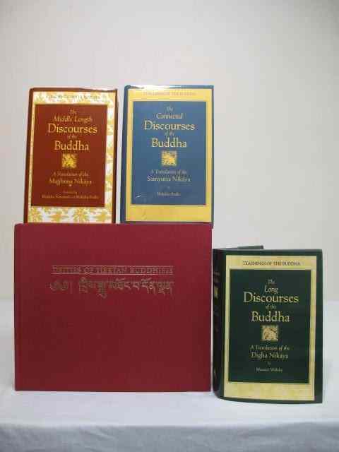 Appraisal: Group lot of four hard cover books of Buddhism Includes